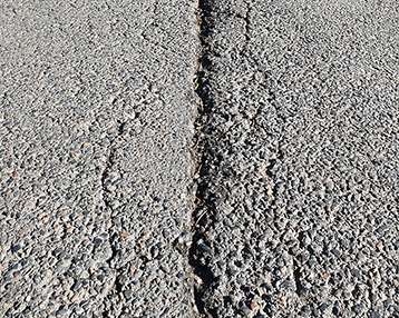 joint longitudinal nids-de-poule